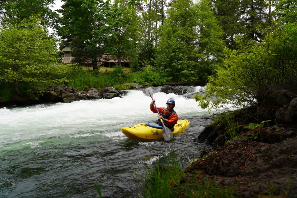 whitewater kayaking on the White Salmon River