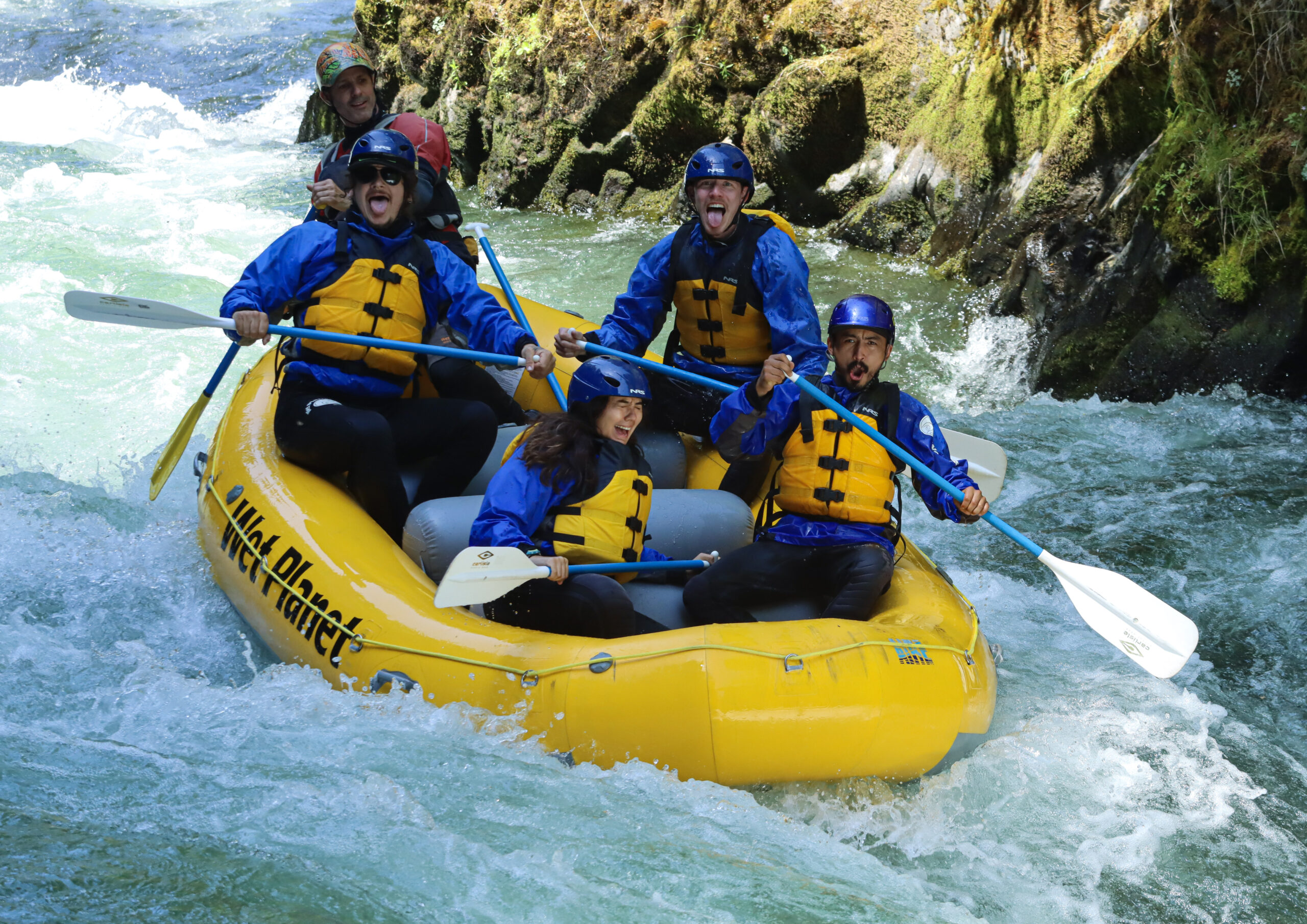 Staff rafting on the White Salmon River