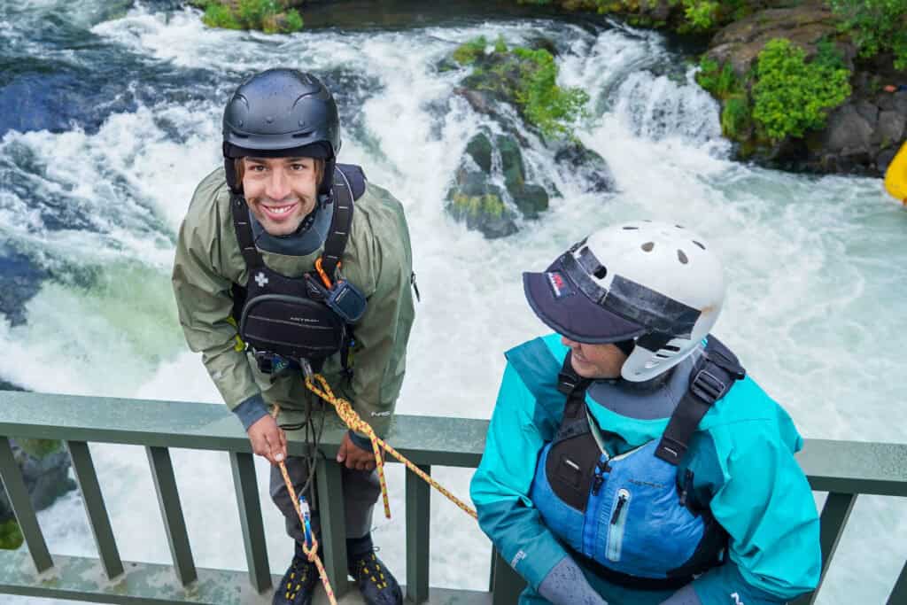 River rescue training on the White Salmon