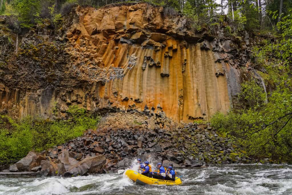 Basalt canyon walls on the Klickitat River