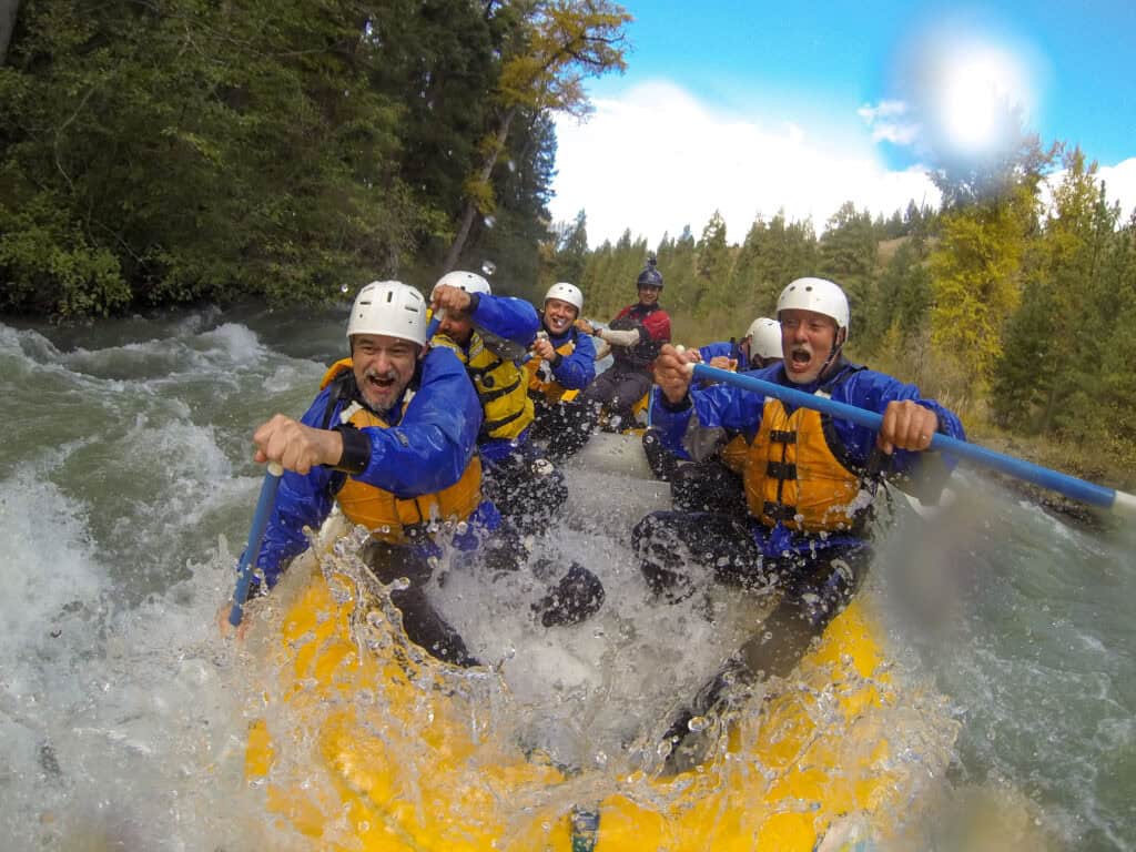 Whitewater rafting the Tieton River in Washington
