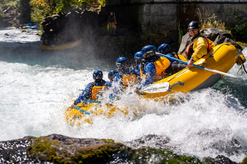 Husum Falls above the drop