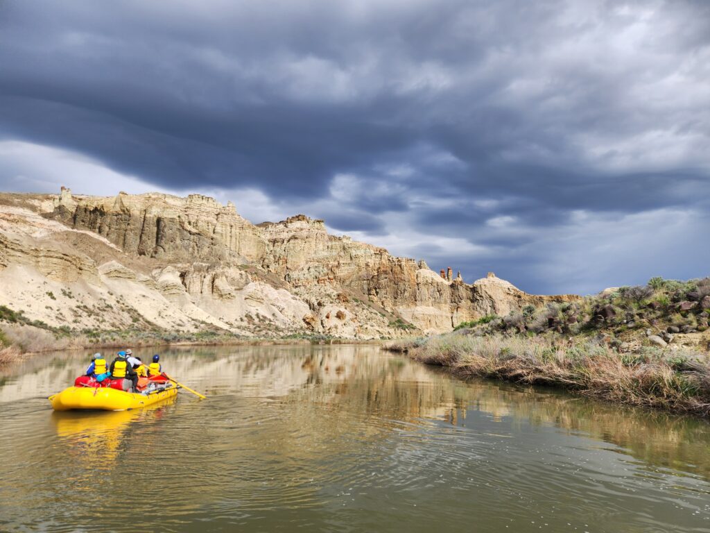 Beautiful stormy skies on the Owyhee River