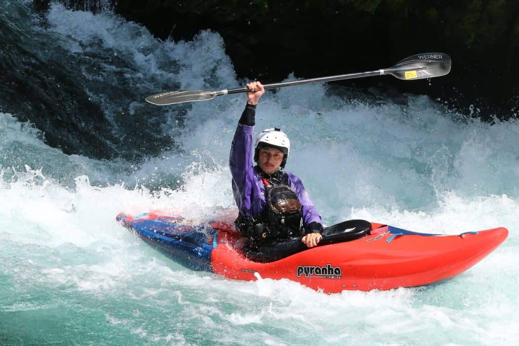 Whitewater kayaking on the White Salmon River WA