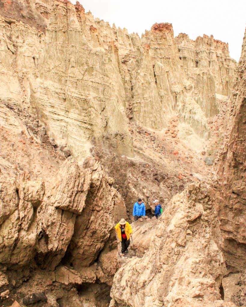 Desert side hikes on a river trip