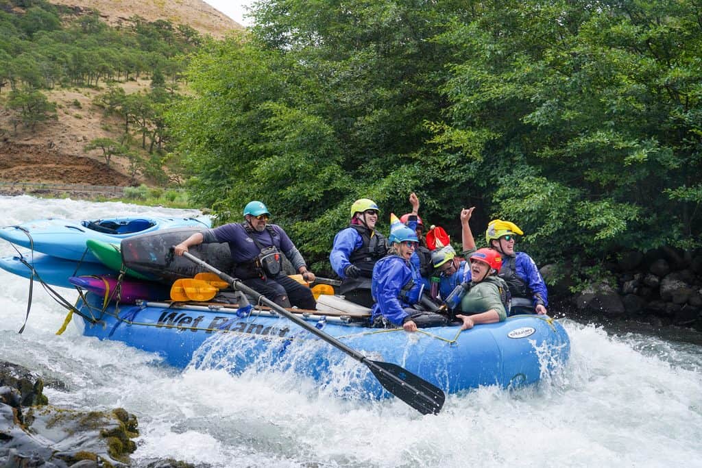 First Descents camp rafting and kayaking in the Klickitat River