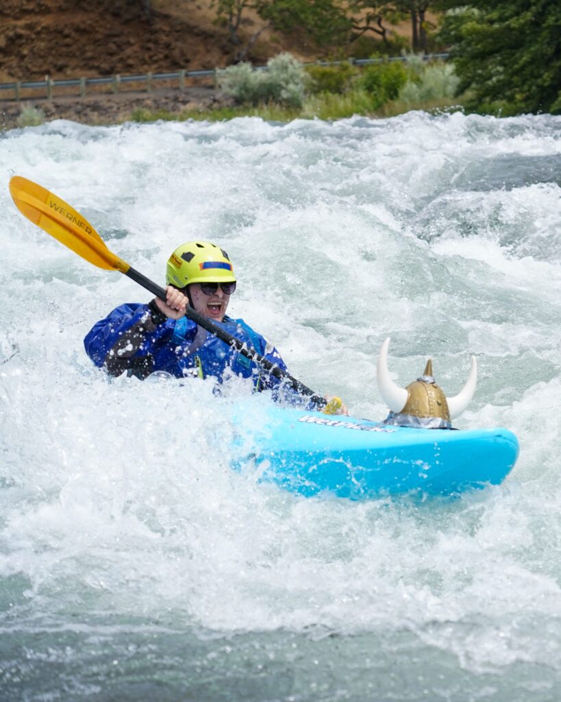 First Descent camp kayaking on the Klickitat River