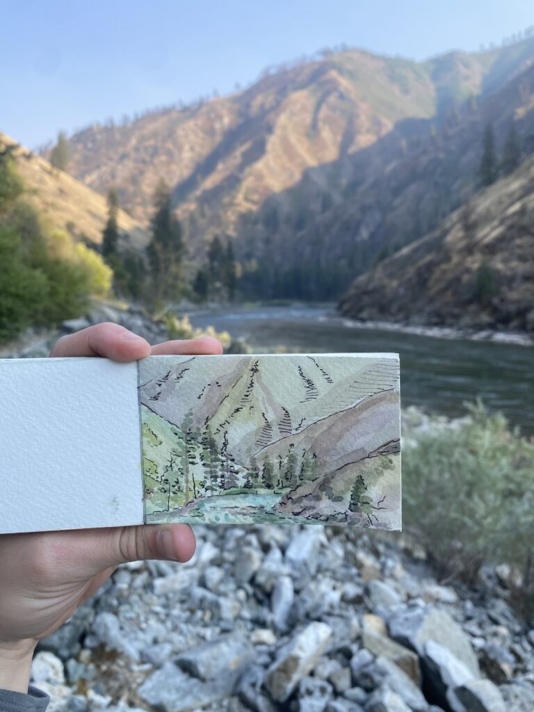 Plain air water color painting by Danelle Sartori