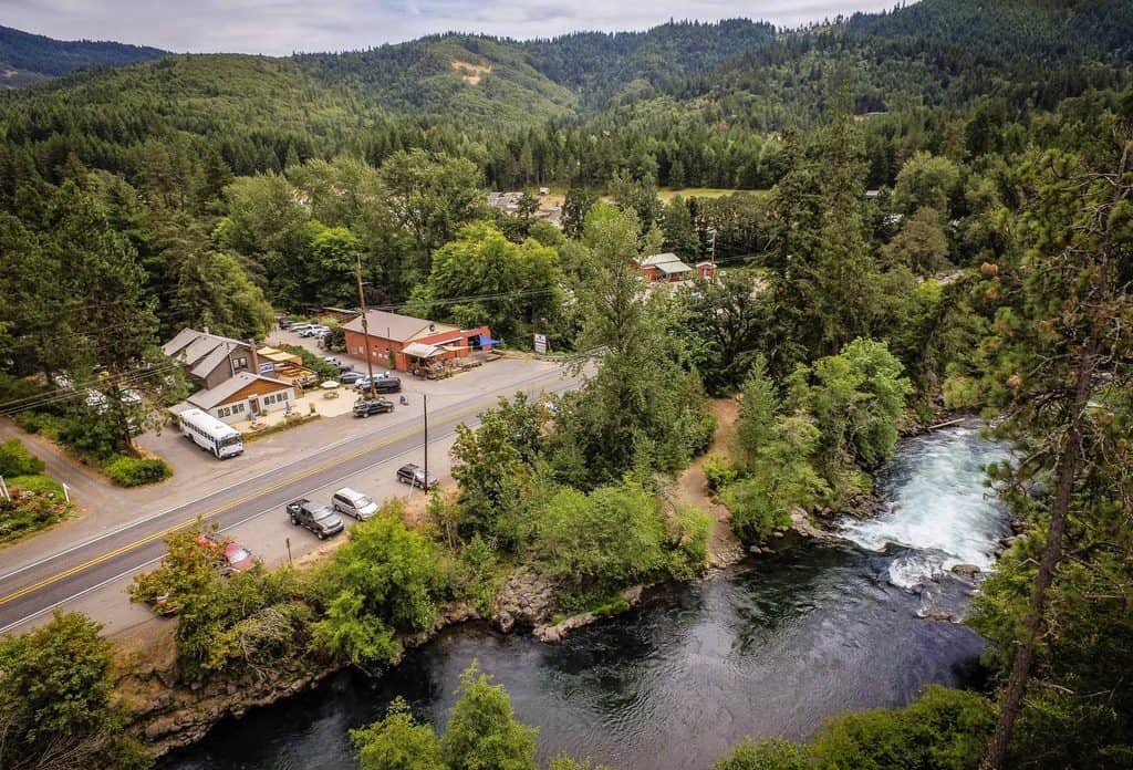 Wet Planet headquarters on the banks of the White Salmon River.
