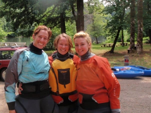 Kayak students