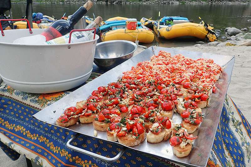 what you eat on a multi-day river trip