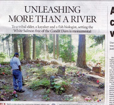 Newspaper heading "Unleashing More Than a River"