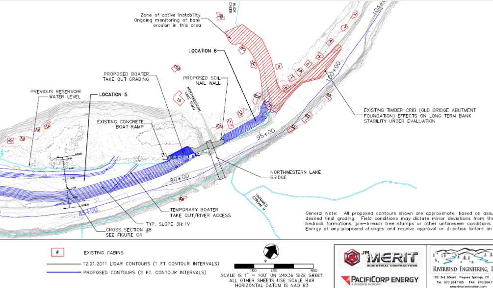 A closer look at the plans for a boater take-out at Northwestern Lake Park.  Source: 120 Day Dewatering Assessment Report