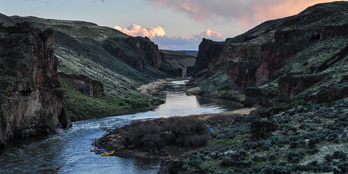 Overlooking the Owyhee River canyon