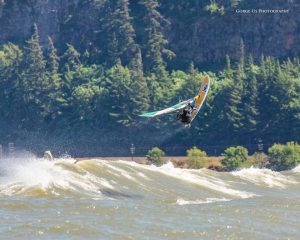 Wet Planet Guide Ethan Windsurfing on the Columbia River
