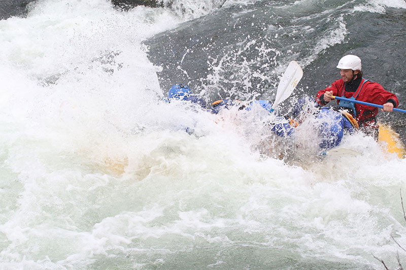 Whitewater rafting for the first time