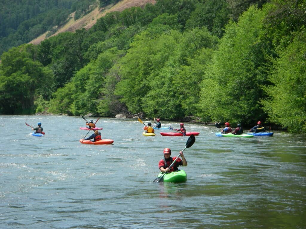 Kayaking on the Klickitat River